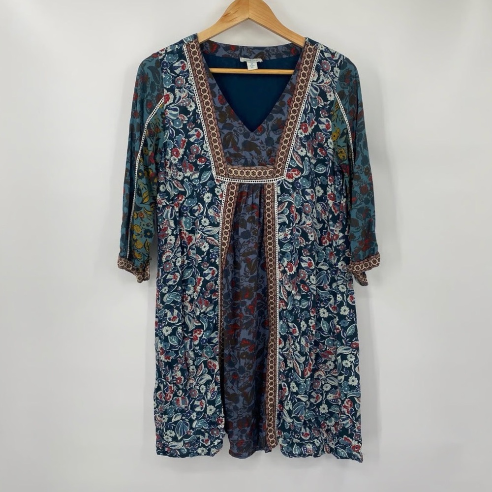 SPRING SALE 🌷 Sundance Sweet Whispers Tunic Dress Floral Women's Boho Hippie XS